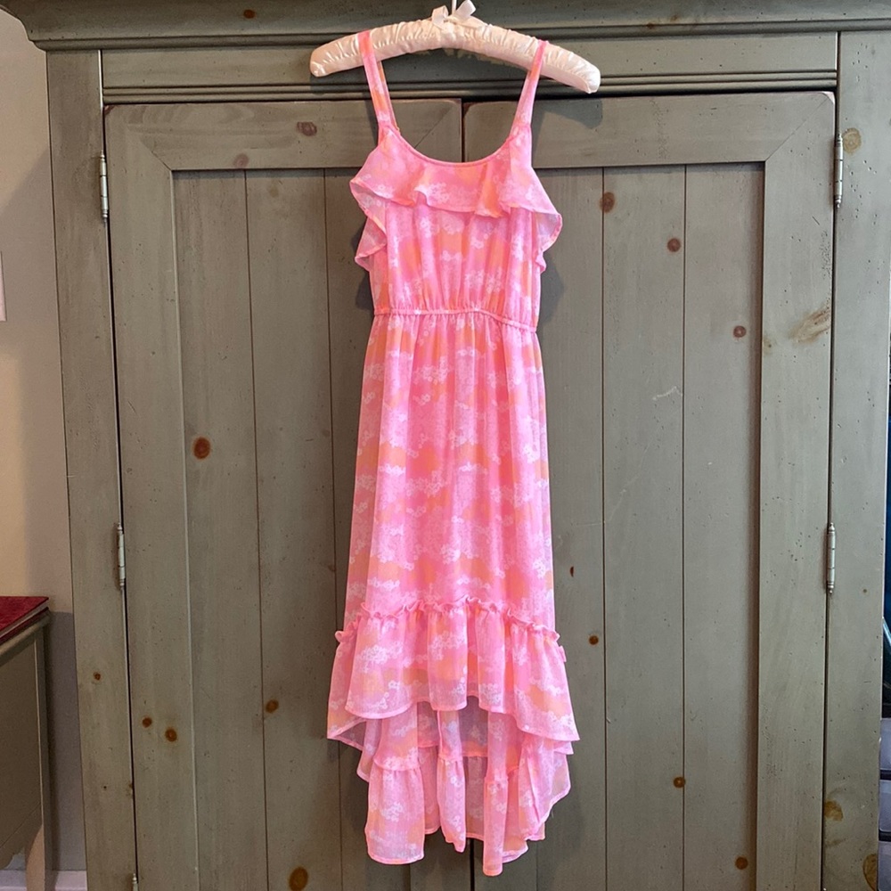 Maxi Pink Spaghetti Strap Dress